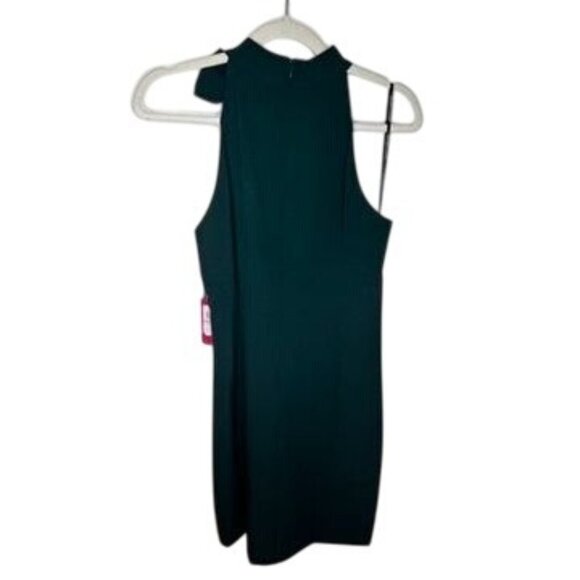 Vince Camuto Bow-Neck Sleeveless Halter Green Mini Shift Dress Size 6 NWT - Picture 3 of 8